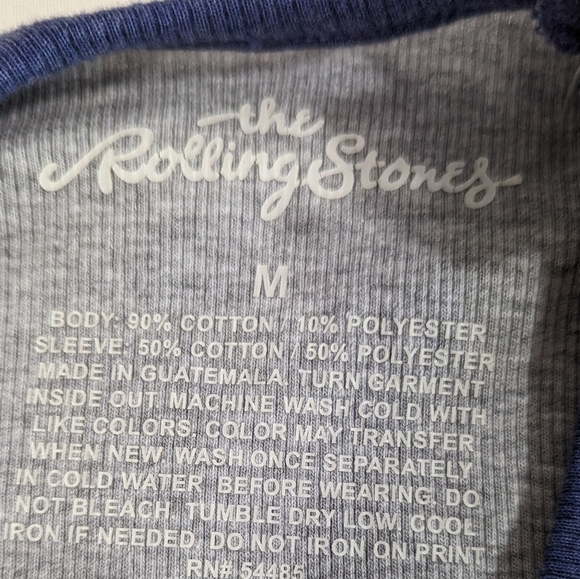 The Rolling Stones NWT American Eagle Ribbed Long Sleeve Jersey Tee Medium. - Picture 2 of 9